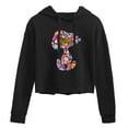 thumbnail image 1 of Peanuts - Snoopy Silhouette Pattern - Juniors Cropped Pullover Hoodie, 1 of 6