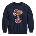 thumbnail image 1 of Peanuts - Snoopy Silhouette Pattern - Toddler And Youth Crewneck Fleece Sweatshirt, 1 of 6