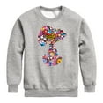 thumbnail image 1 of Peanuts - Snoopy Silhouette Pattern - Toddler And Youth Crewneck Fleece Sweatshirt, 1 of 6
