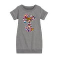 thumbnail image 1 of Peanuts - Snoopy Silhouette Pattern - Toddler And Youth Girls Fleece Dress, 1 of 1