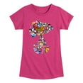 thumbnail image 1 of Peanuts - Snoopy Silhouette Pattern - Toddler And Youth Girls Short Sleeve Graphic T-Shirt, 1 of 6