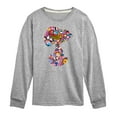 thumbnail image 1 of Peanuts - Snoopy Silhouette Pattern - Toddler And Youth Long Sleeve Graphic T-Shirt, 1 of 6