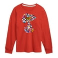 thumbnail image 1 of Peanuts - Snoopy Silhouette Pattern - Toddler And Youth Long Sleeve Graphic T-Shirt, 1 of 6
