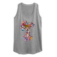 thumbnail image 1 of Peanuts - Snoopy Silhouette Pattern - Women's Racerback Tank Top, 1 of 5