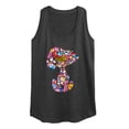 thumbnail image 1 of Peanuts - Snoopy Silhouette Pattern - Women's Racerback Tank Top, 1 of 5