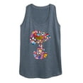 thumbnail image 1 of Peanuts - Snoopy Silhouette Pattern - Women's Racerback Tank Top, 1 of 5