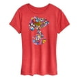 thumbnail image 1 of Peanuts - Snoopy Silhouette Pattern - Women's Short Sleeve Graphic T-Shirt, 1 of 5