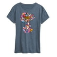 thumbnail image 1 of Peanuts - Snoopy Silhouette Pattern - Women's Short Sleeve Graphic T-Shirt, 1 of 5