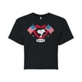 thumbnail image 1 of Peanuts - Snoopy Since 1776 Flag Heart - Juniors Cropped Cotton Blend T-Shirt, 1 of 6