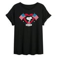 thumbnail image 1 of Peanuts - Snoopy Since 1776 Flag Heart - Juniors Ideal Flowy Muscle T-Shirt, 1 of 6