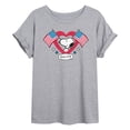 thumbnail image 1 of Peanuts - Snoopy Since 1776 Flag Heart - Juniors Ideal Flowy Muscle T-Shirt, 1 of 6