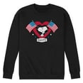 thumbnail image 1 of Peanuts - Snoopy Since 1776 Flag Heart - Men's Crew Neck Fleece Pullover, 1 of 6