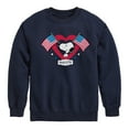 thumbnail image 1 of Peanuts - Snoopy Since 1776 Flag Heart - Toddler & Youth Crewneck Fleece Sweatshirt, 1 of 6