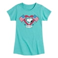 thumbnail image 1 of Peanuts - Snoopy Since 1776 Flag Heart - Toddler & Youth Girls Short Sleeve Graphic T-Shirt, 1 of 6