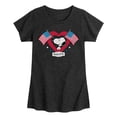 thumbnail image 1 of Peanuts - Snoopy Since 1776 Flag Heart - Toddler & Youth Girls Short Sleeve Graphic T-Shirt, 1 of 6