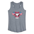 thumbnail image 1 of Peanuts - Snoopy Since 1776 Flag Heart - Women's Racerback Graphic Tank, 1 of 6