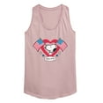 thumbnail image 1 of Peanuts - Snoopy Since 1776 Flag Heart - Women's Racerback Tank Top, 1 of 6