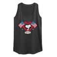 thumbnail image 1 of Peanuts - Snoopy Since 1776 Flag Heart - Women's Racerback Tank Top, 1 of 6