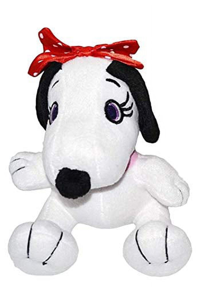 Peanuts Snoopy Sister Belle 6 (15 cm) Plush Doll Toy.Red Bow. 