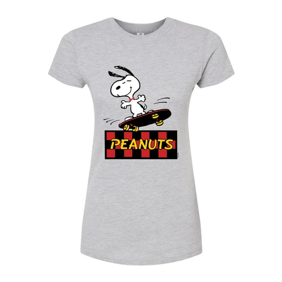 Peanuts - Snoopy Skater  - Juniors Fitted Tee