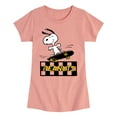 thumbnail image 1 of Peanuts - Snoopy Skater  - Toddler & Youth Girls Short Sleeve Graphic T-Shirt, 1 of 5