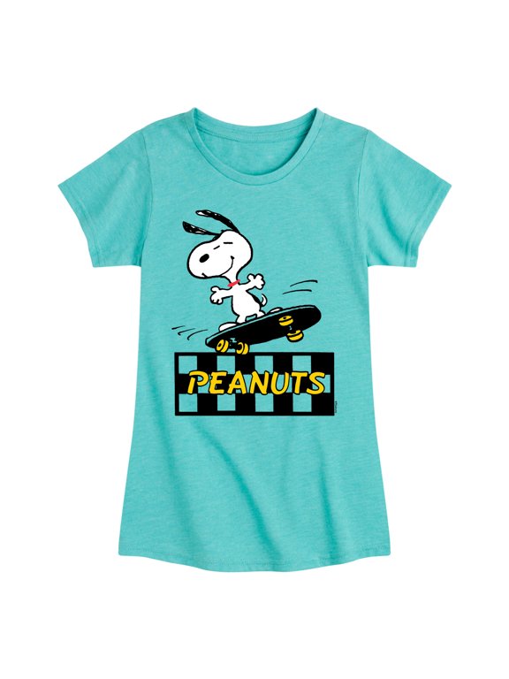 - Snoopy Skater - Toddler & Youth Girls Short Sleeve Graphic T-Shirt