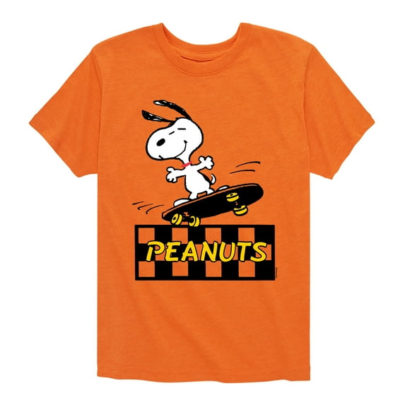 Peanuts - Snoopy Skater - Toddler & Youth Short Sleeve Graphic T-Shirt