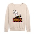 thumbnail image 1 of Peanuts - Snoopy Skater - Women's Lightweight French Terry Long Sleeve Shirt, 1 of 5