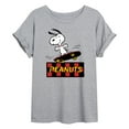 thumbnail image 1 of Peanuts - Snoopy Skater  - Women's Oversized T-Shirt, 1 of 5