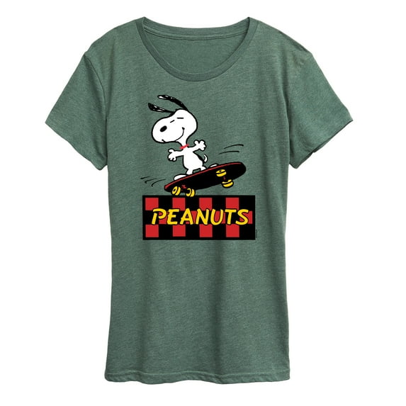 Peanuts - Snoopy Skater - Women's Short Sleeve Graphic T-Shirt