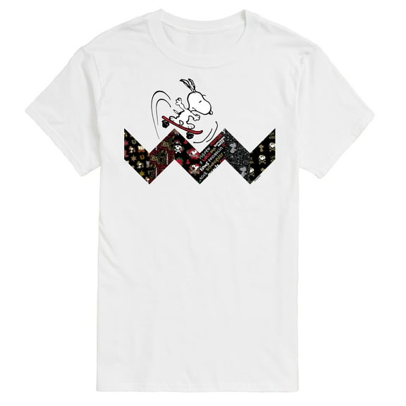 Peanuts - Snoopy Skating Pattern - Men's Short Sleeve Graphic T-Shirt