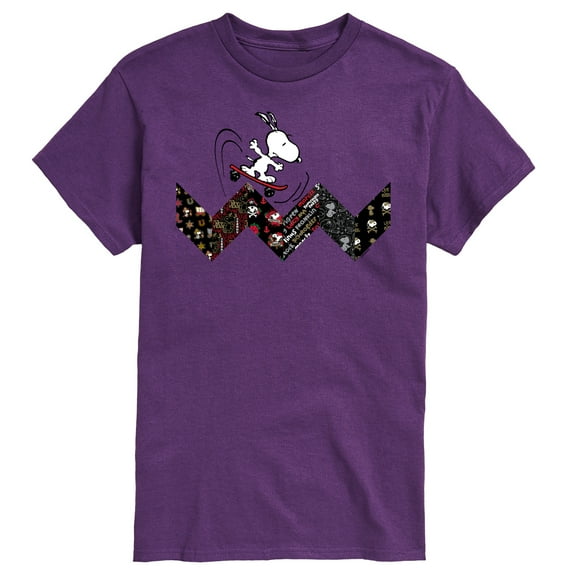 Peanuts - Snoopy Skating Pattern - Men's Short Sleeve Graphic T-Shirt