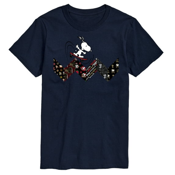 Peanuts - Snoopy Skating Pattern - Men's Short Sleeve Graphic T-Shirt