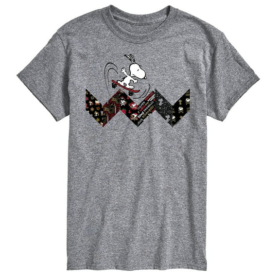 Peanuts - Snoopy Skating Pattern - Men's Short Sleeve Graphic T-Shirt