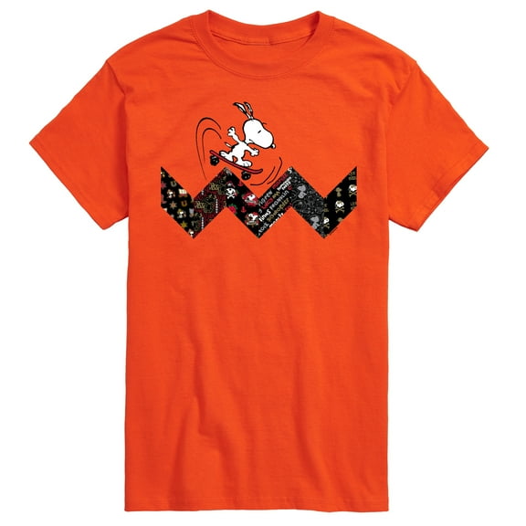 Peanuts - Snoopy Skating Pattern - Men's Short Sleeve Graphic T-Shirt