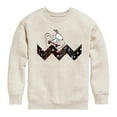 thumbnail image 1 of Peanuts - Snoopy Skating Pattern - Toddler And Youth Crewneck Fleece Sweatshirt, 1 of 6