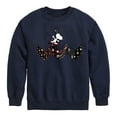 thumbnail image 1 of Peanuts - Snoopy Skating Pattern - Toddler And Youth Crewneck Fleece Sweatshirt, 1 of 6