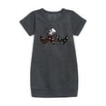 thumbnail image 1 of Peanuts - Snoopy Skating Pattern - Toddler And Youth Girls Fleece Dress, 1 of 4