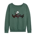 thumbnail image 1 of Peanuts - Snoopy Skating Pattern - Women's Lightweight French Terry Long Sleeve Shirt, 1 of 5