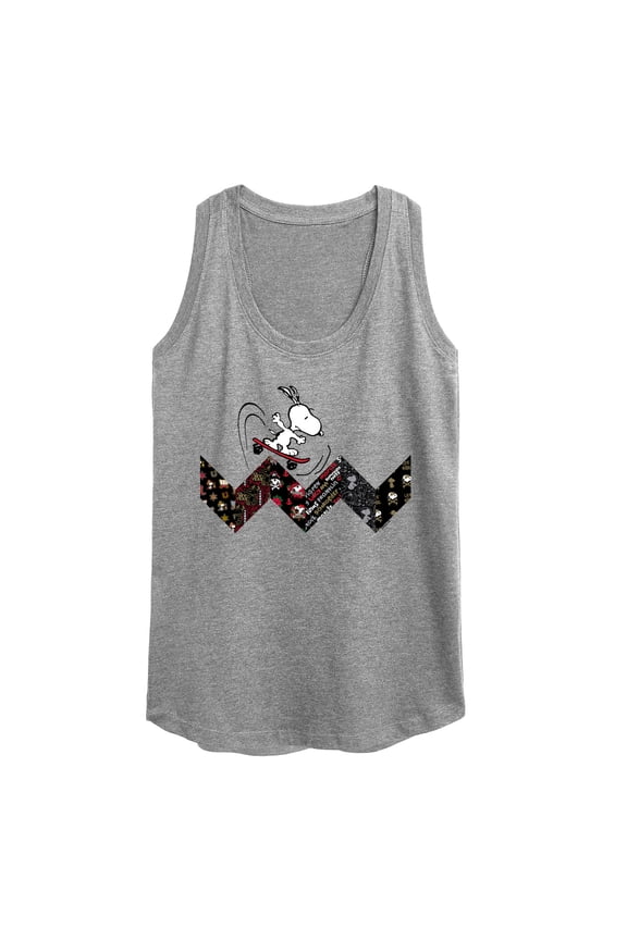 - Snoopy Skating Pattern - Women's Racerback Tank Top