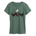 thumbnail image 1 of Peanuts - Snoopy Skating Pattern - Women's Short Sleeve Graphic T-Shirt, 1 of 5