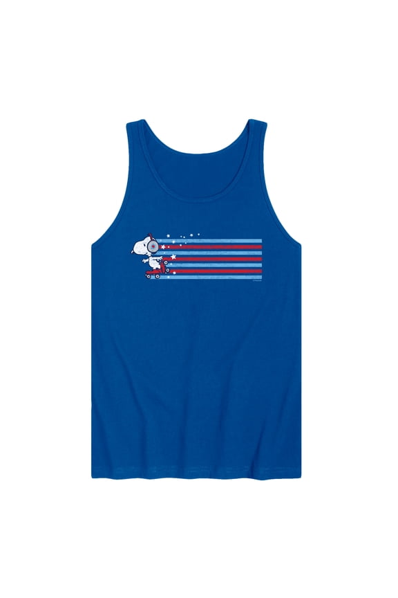 - Snoopy Skating Stars and Stripes - Men's Sleeveless Graphic Tank