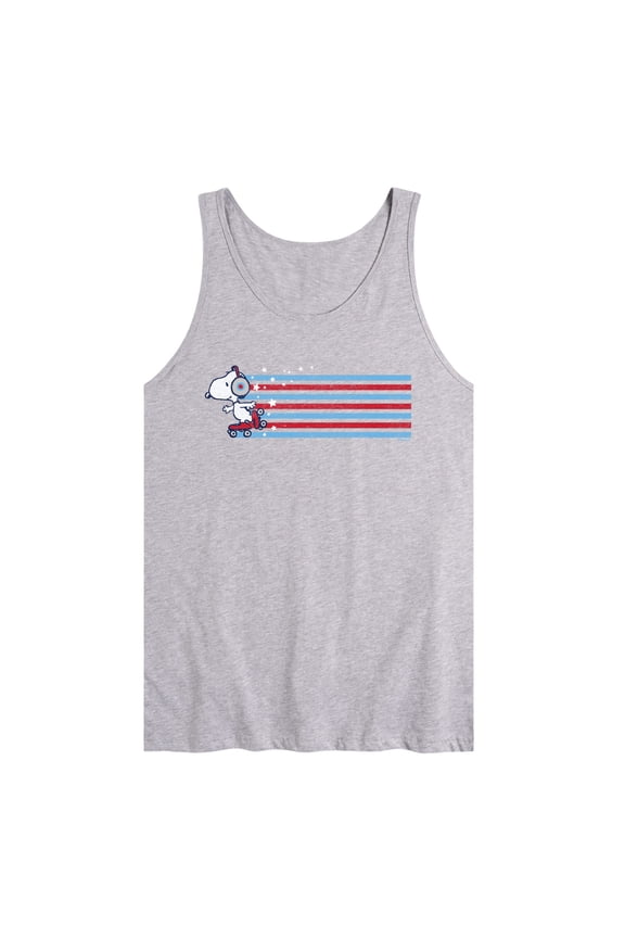 - Snoopy Skating Stars and Stripes - Men's Sleeveless Graphic Tank