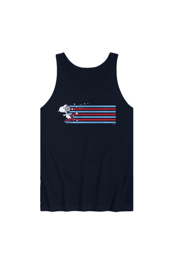 - Snoopy Skating Stars and Stripes - Men's Sleeveless Graphic Tank