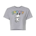 thumbnail image 1 of Peanuts - Snoopy Sketchy - Juniors Cropped Cotton Blend T-Shirt, 1 of 6