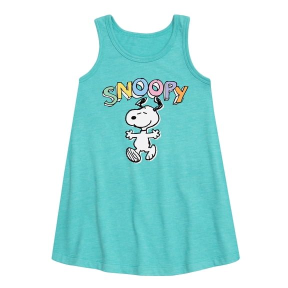 Peanuts - Snoopy Sketchy - Youth Girls A-line Dress