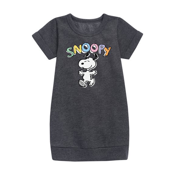 Peanuts - Snoopy Sketchy - Youth Girls Fleece Dress