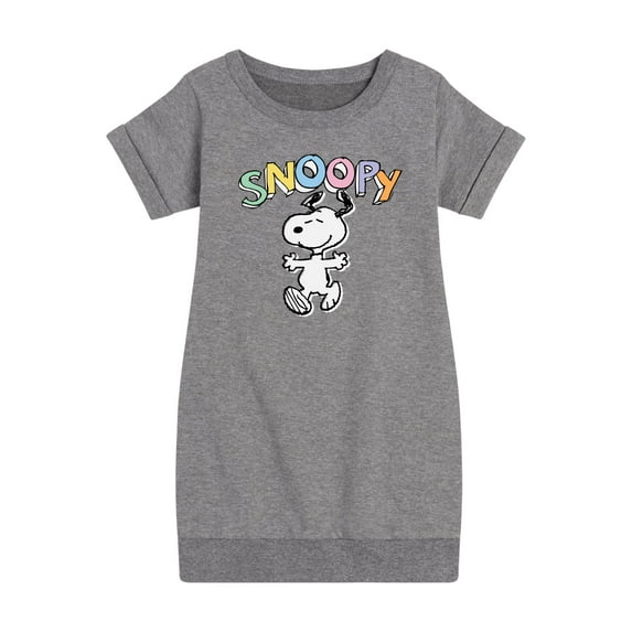 Peanuts - Snoopy Sketchy - Youth Girls Fleece Dress