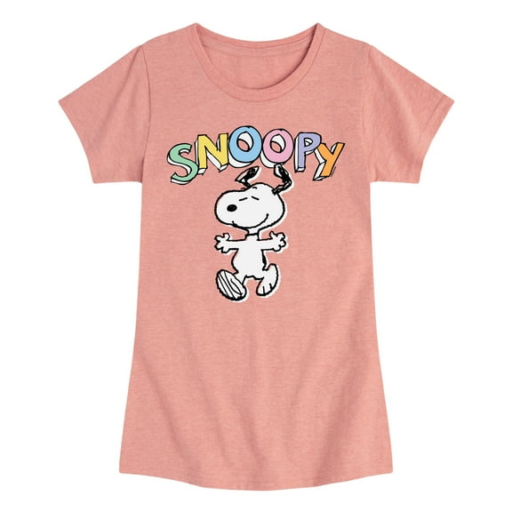 Peanuts - Snoopy Sketchy - Youth Girls Short Sleeve Tee
