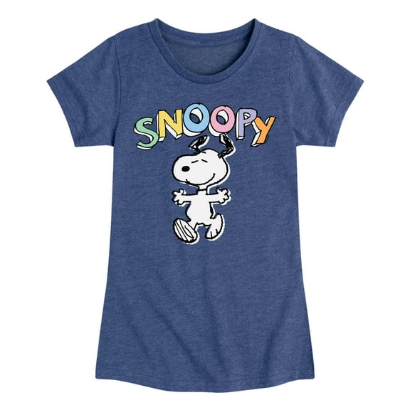 Peanuts - Snoopy Sketchy - Youth Girls Short Sleeve Tee